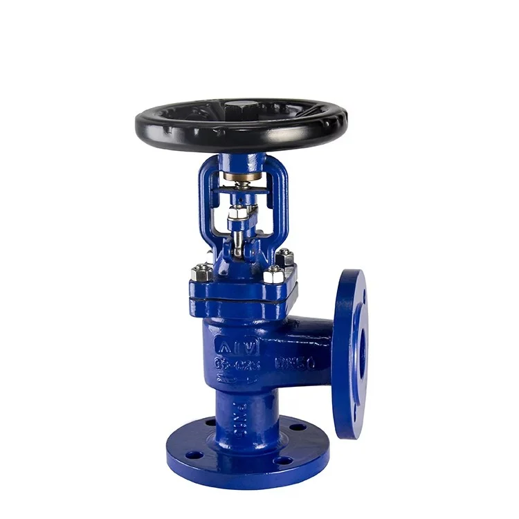 angle type bellow globe valve